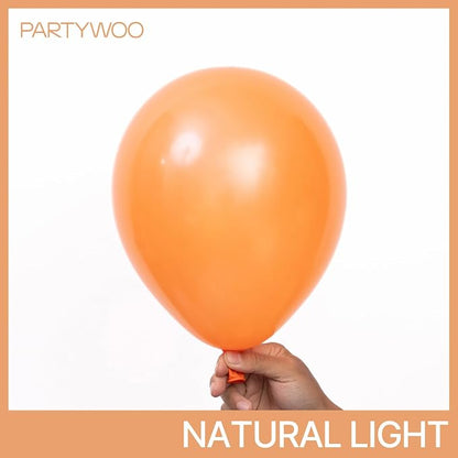 PartyWoo Pearl Orange Balloons 50pcs Fall Latex Helium Balloons 12 Inch | - Image 2