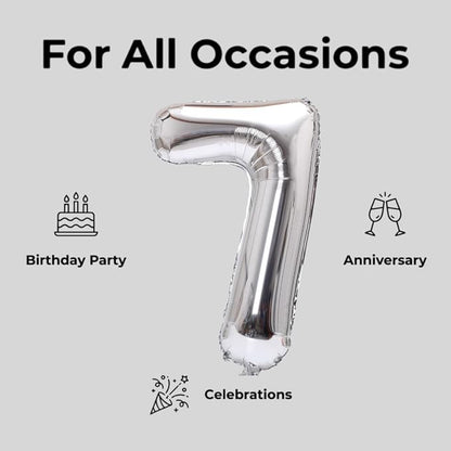 YPSelected 32 Inch Large Foil Helium Number Balloon Birthday Wedding Party 0-9 - Image 5