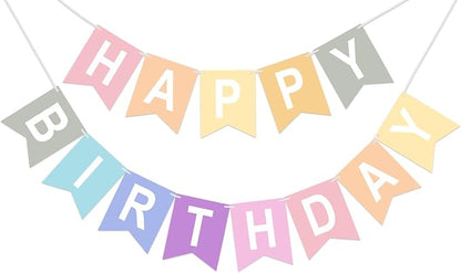 Happy Birthday Banner Birthday Party Banner NO DIY Happy Birthday Sign | by KINGLAKEGARDEN