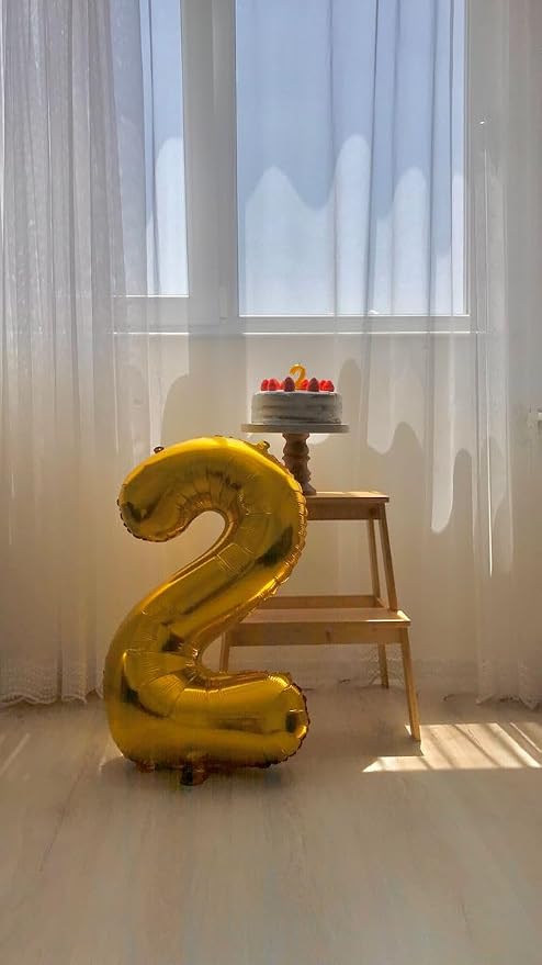 Numbers 25 Balloon 40Inch Gold Balloons - Image 3