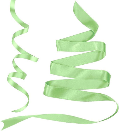 Mint Green Ribbon 3/8 inch 25 Yards Lime Green Fabric Satin Ribbon Perfect - Image 3