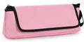 GNEGNI Hair Tools Travel Bag with Heat Resistant Mat, 2-in-1 Portable Hot Tools Organizer fits Curling Iron, Straightener & Hair Accessories, Travel Vacation Essentials(Blue/Pink) (Pink)