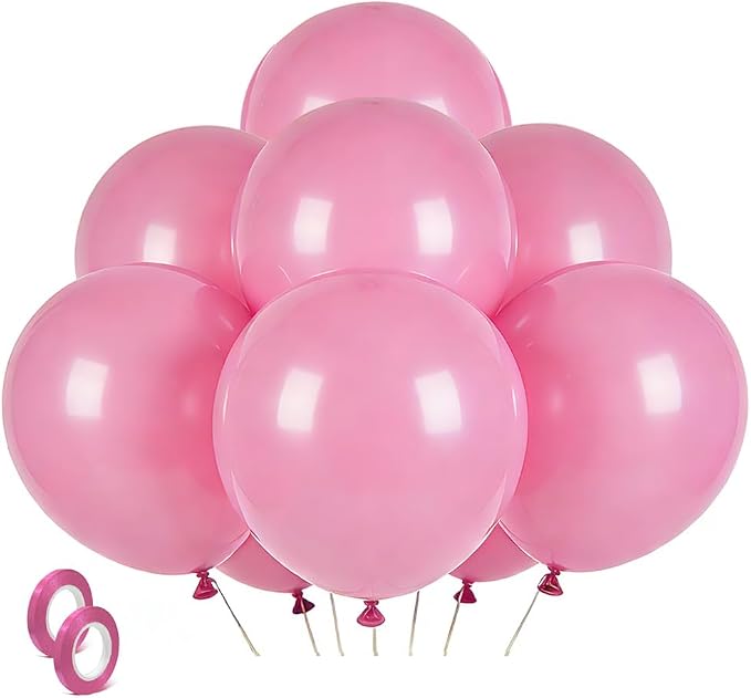 Pink Balloons Light Pink Birthday Decorations 30 Pack 18 inch Round Gender by BOMSI
