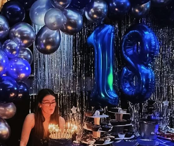 Night Blue Number 1 Balloon 40 inch, 1st Birthday Party Balloons Decorations | - Image 6