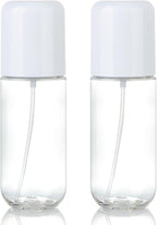 Bynccea Travel Spray Bottle 3.4oz/100ml Plastic Mini Bottle Set - Fine Mist Mini Empty Spray Bottles - Refillable Small Spray Bottles for Cleaning Solutions, Liquid Cosmetics