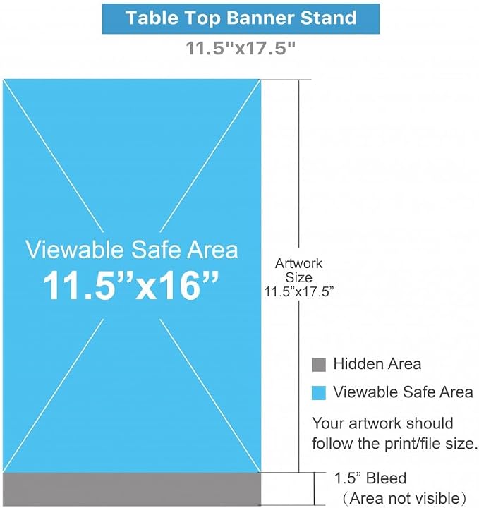 Tabletop Retractable Banner, 8.5” x 11”, Customizable Print, Custom Mini - Image 3