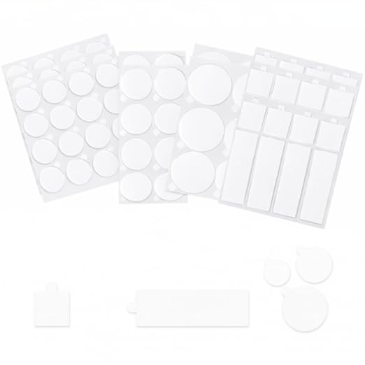 Multi-Shape 96pcs Clear Double Sided Nano Tape, Museum Adhesive Putty, Sticky by HomePage