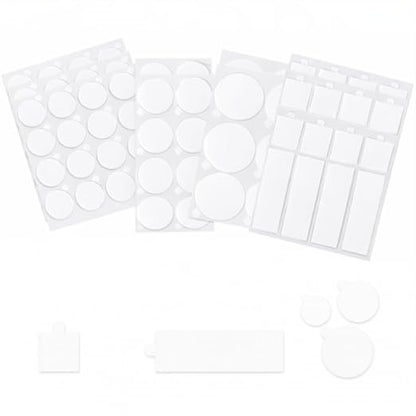 Multi-Shape 96pcs Clear Double Sided Nano Tape, Museum Adhesive Putty, Sticky by HomePage