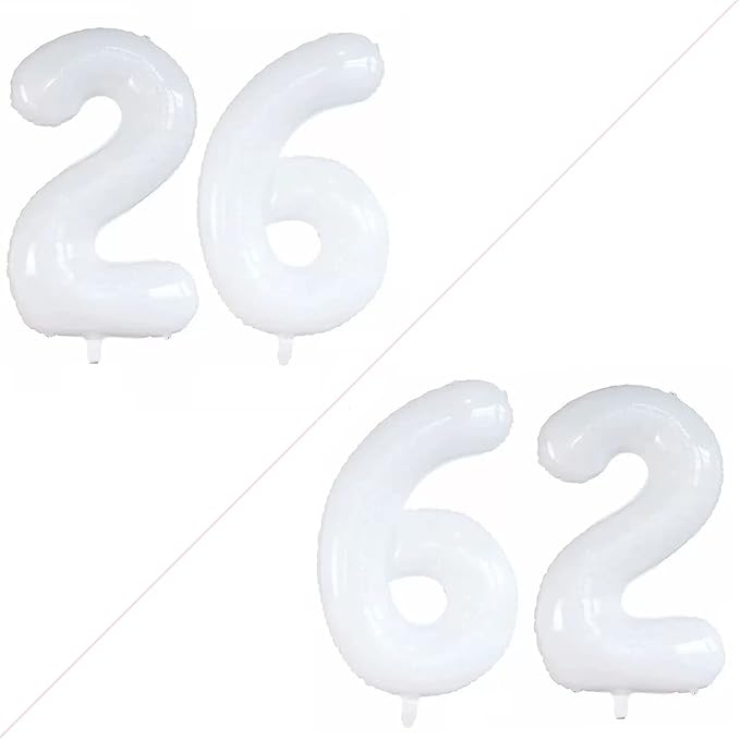 Number 26 Balloons for 26th Birthday Party Decorations, 42 Inch Jumbo Foil by GOER