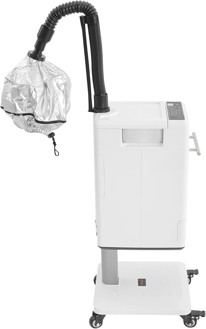 Nano Hair Steamer Machine Processor, Professional Hair Dryer, 500W Professional Hair Treatment Machine for Hair Drying, Heating, Perm Styling Salon SPA (500W Style1)
