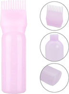 2 Piece Hair Oil Applicator Set, Root Comb Applicator Bottles and Hair Massage Brush, Hair Dye Brush Bottle Root Comb Applicator Hair Dye Comb and Head Massage Brush Hair Oil Applicator Bottle