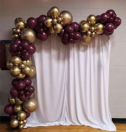 Burgundy Balloon Arch Kit, Different Size Balloons - Image 4