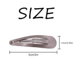 Dofash 12PCS Snap Hair Clips For Women-Non Slip & Metal Hair Barrettes, 5cm 2'' Small Clips For Thin & Fine Hair, Brown