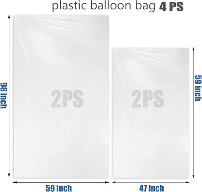 Large balloon bags, balloon transport bags transparent giant storage bags 59x98 - Image 2