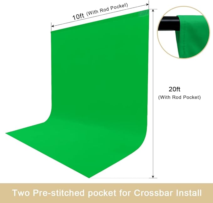 10X20ft Large Green Screen Backdrop - Image 2