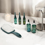 SH-RD Detangle Paddle Brush | Hairbrush w/Vented Air Cushion & Soft Bristles | Gentle Scalp Massager & Pain-Free Detangling | Ideal for Men, Women, All Hair Types