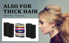 80PCS Hair Elastics, 6MM Colorful Ponytail Holders, 2 Inch in Diameter Elastic Band for Medium to Thick Hair, Curly Hair, Women or Men, 20 Colors (Multicolor)
