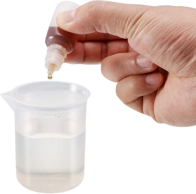 uxcell Plastic Dropper Bottle, 15ml/0.5oz Small Mouth Drop Bottles Empty Squeezable Eye Liquid Dropper Bottle 10pcs
