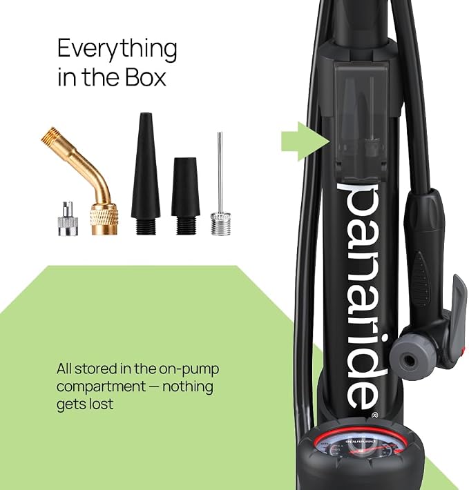 Bike Pump Floor, Advanced Bike Tire Inflator, Bicycle Hand Air Pump - Image 7