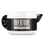 Overtone Semi Permanent Hair Color Conditioner, Black Velvet, 8 oz, Nourishing, Damage-Free, Color Depositing Mask for All Hair Types with Shea Butter & Coconut Oil, Vegan & Cruelty-Free