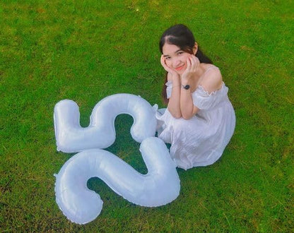 White Number 5 Balloon 40 Inch - Image 4