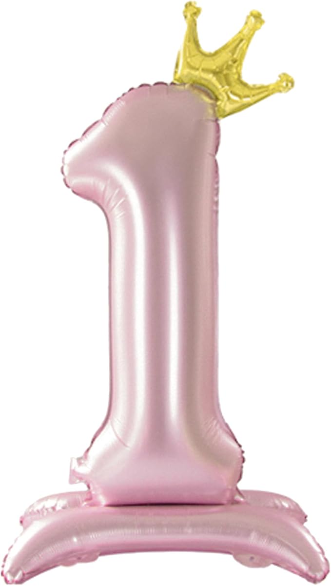 Crown Pink Number 1 Balloon by Tellpet