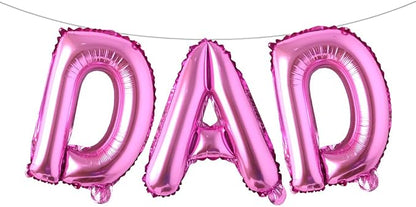 16 INCH DAD Multicolor optional Foil Letter Balloon 16" Happy Father's Day Best by RUIANSI