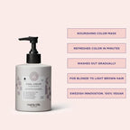 Maria Nila Color Refresh Cool Cream, 10.1 Fl Oz / 300 ml, Cool Dark Blonde Color Bomb, Semi-Permanent Pigments, 100% Vegan & Sulfate/Paraben free