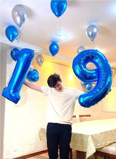 Navy Blue Number 1 Balloon 40 inch, 1st Birthday Party Balloons Decorations | - Image 6