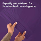 Body Pillowcases Set of 2-20x54 Long Body Pillow Case - Soft Body Pillow Cover for Sleeping & Side Sleepers - Comfy, Breathable, Wrinkle & Fade Free - Machine Washable w/Envelope Enclosure (Purple)