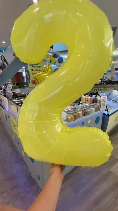Yellow Number 9 Balloon 40 Inch - Image 8