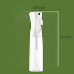 BeautifyBeauties Spray Bottle For Hair – Continuous Mister Spray Bottle for Hairstyling, Cleaning, Plants, Pets, Barbers, Salons, Essential Oil Scents (Clear, 16.9oz/500ml) 11" H x 2.6" L