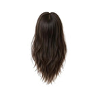Katalaeya Hair 100% Human Hair Topper - Aurora Crown Double-Drawn Remy Clip-In Mono Base Top Piece for Women with Thinning Hair, Alopecia & Chemo Hair Loss (4)