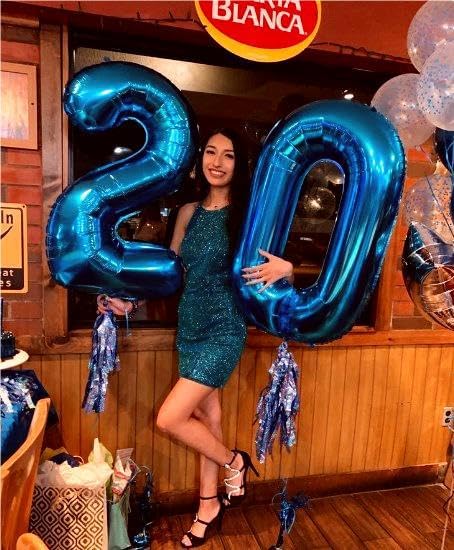 Giant Navy Blue 10 Balloon Number 40 Inch, 10 Number Balloons Birthday Supplies - Image 5