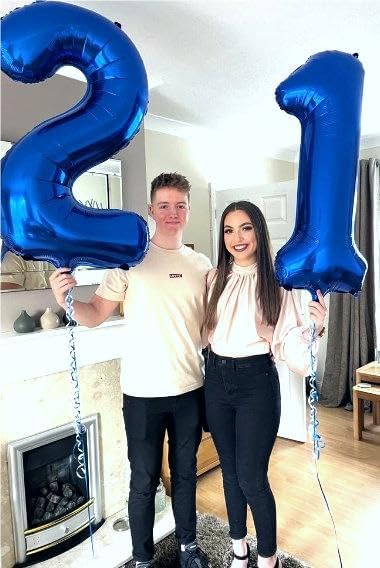 Navy Blue Number 2 Balloon 40 inch, 2nd Birthday Party Balloons Decorations | - Image 8