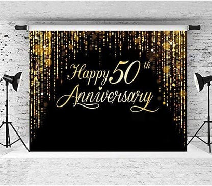 Anniversary Backdrop for Happy 50th Party - Image 4
