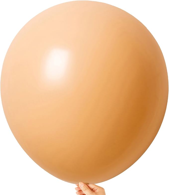 18 Inch Beige Balloons, Baby Shower, Birthday Party and Event Decoration by KALOR