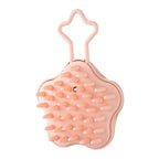 Silicone Scalp Massage Hair Washing Brush Wet and Dry Shampoo Brush Body Scrubber Bath Head Massage Brush