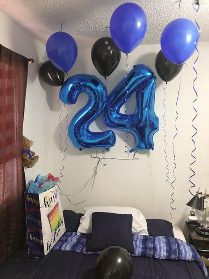 Navy Blue 4 Balloon - Image 4
