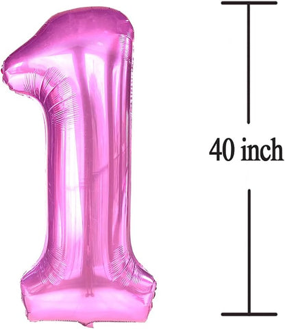 Jonhamwelbor 13 Balloon Numbers Pink 13 Foil Mylar Jumbo Giant Big Large 31 - Image 2