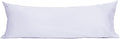 Sunflower Body Pillowcase 100% Cotton Long Pillow Cover/Case Envelope Closure 1 Pack, 21×54 inches Light Purple, Soft and Breathable