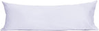 Sunflower Body Pillowcase 100% Cotton Long Pillow Cover/Case Envelope Closure 1 Pack, 21×54 inches Light Purple, Soft and Breathable