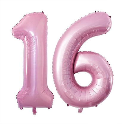 Number 16 Balloons for 16th Birthday Sweet 16 Party Decorations, 42 Inch Jumbo by GOER