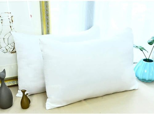 100% Mulberry Silk Pillowcases Set of 2 for Hair and Skin and Super Soft and Breathable King Size Nature Silk Pillowcases (King, White)