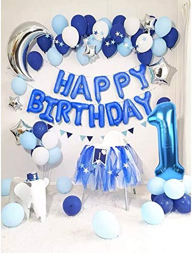 TONIFUL 40 Inch Blue Number 7 Balloons Large Foil 7th Birthday Decorations | - Image 5