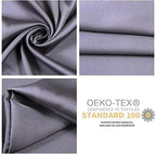 100% Mulberry Silk Pillowcases Set of 2 for Hair and Skin and Super Soft and Breathable Standard Size Nature Silk Pillowcases (Standard, Gray)
