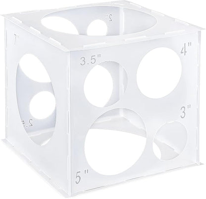 Auihiay 12 Holes Balloon Sizer Cube Box, Collapsible Plastic Balloon Sizer | by Auihiay