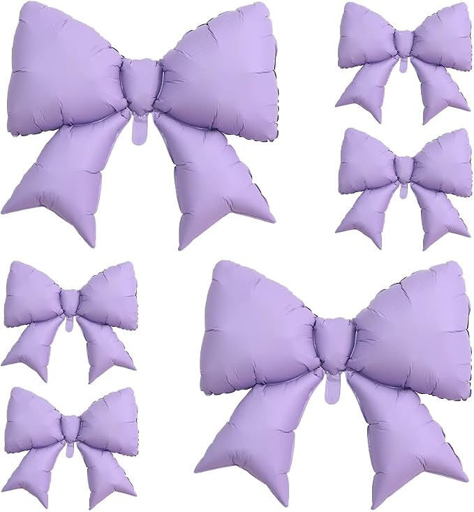 4pcs Jumbo Oversized Ribbon Balloons Coquette Bow Balloons Bow Party Coquette by Unknown