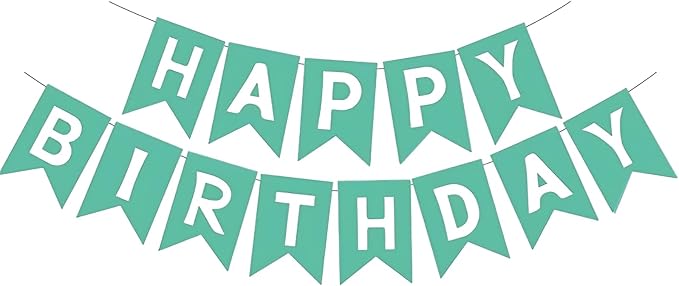 Happy Birthday Banner Birthday Party Supplies by GLASNES