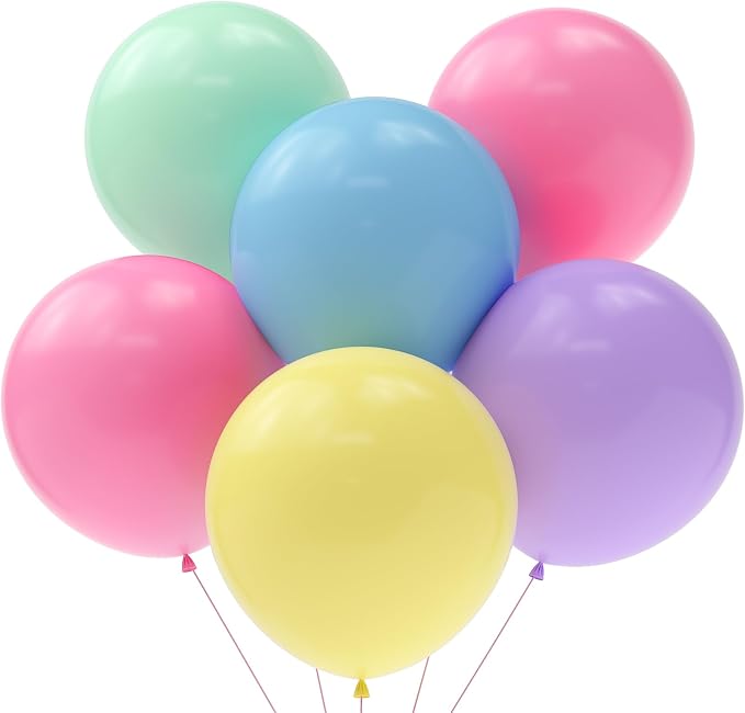 30 pcs Pastel Colorful Balloons 18 Inch by BAIBAOXIANG